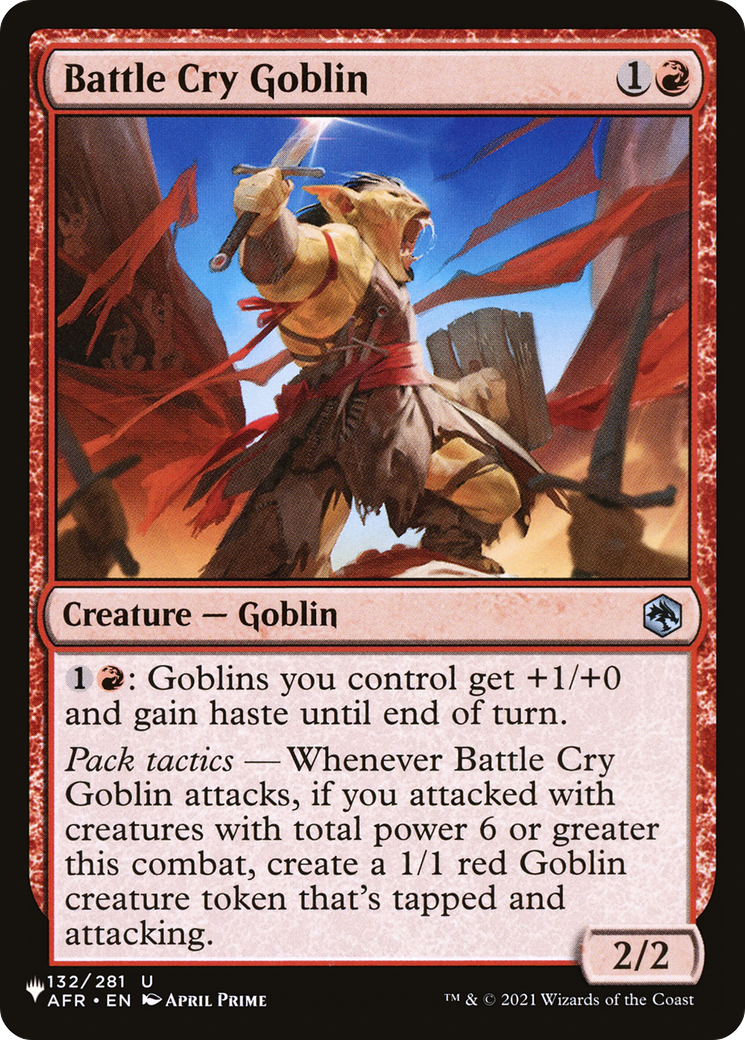 Battle Cry Goblin [The List Reprints] | The CG Realm