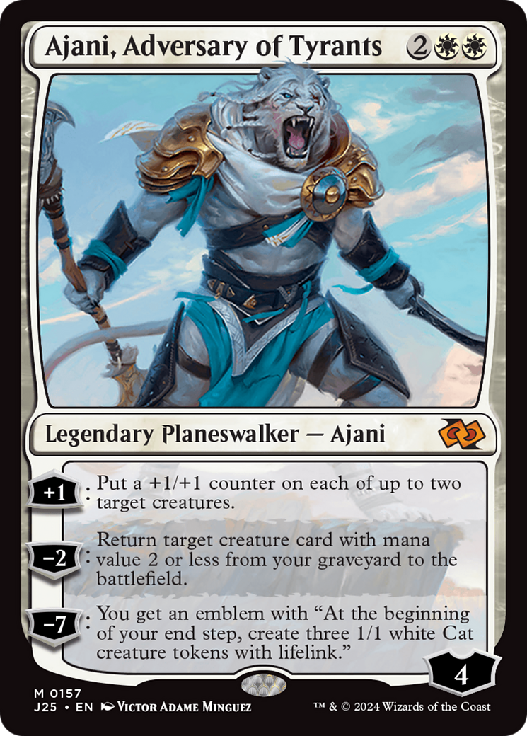 Ajani, Adversary of Tyrants [Foundations Jumpstart] | The CG Realm