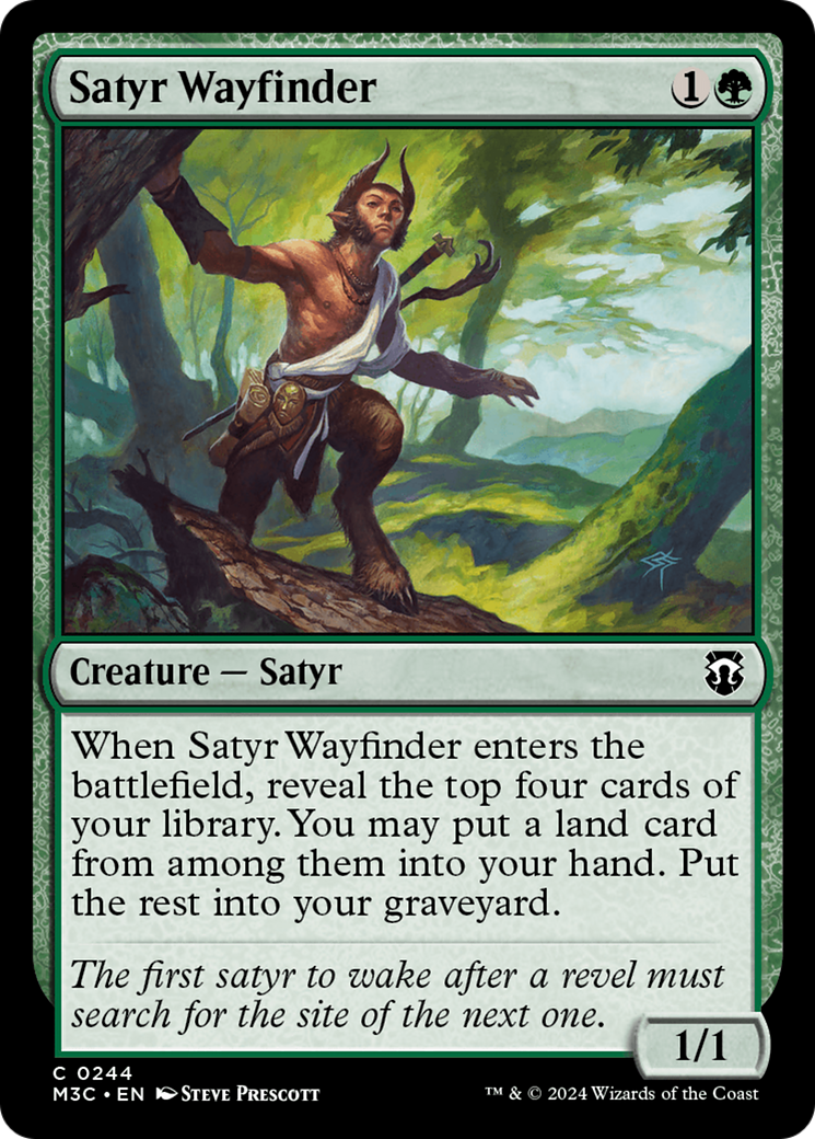 Satyr Wayfinder (Ripple Foil) [Modern Horizons 3 Commander] | The CG Realm