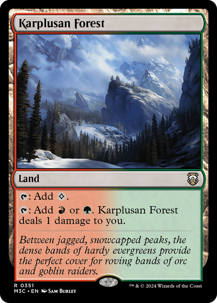 Karplusan Forest (Ripple Foil) [Modern Horizons 3 Commander] | The CG Realm