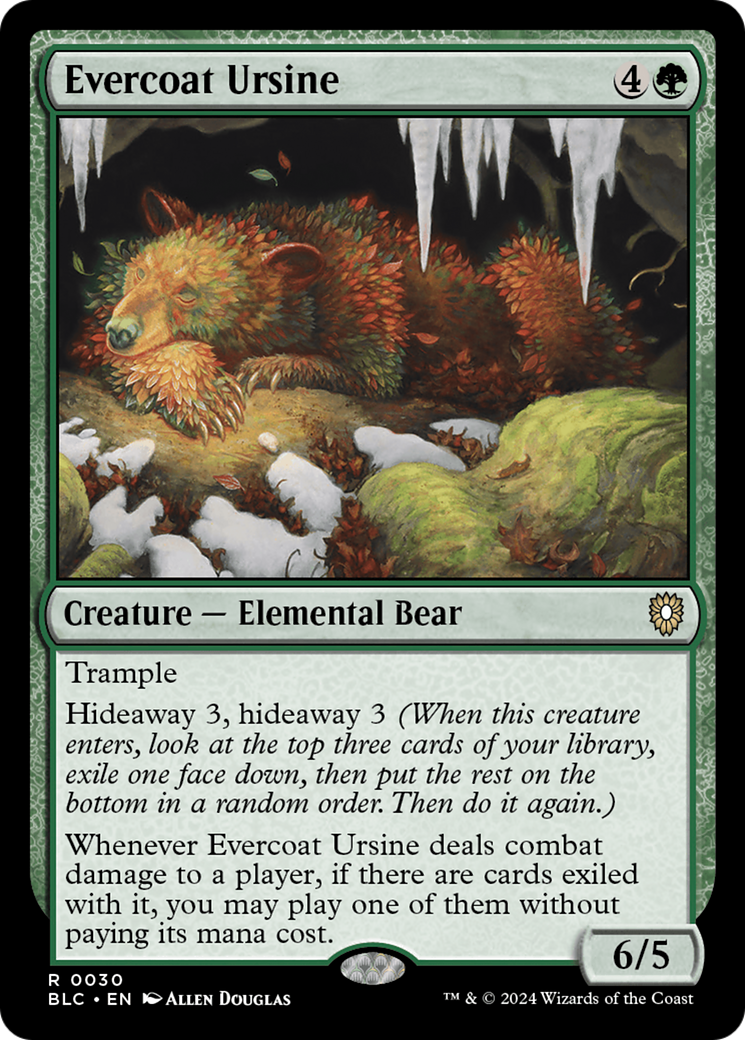 Evercoat Ursine [Bloomburrow Commander] | The CG Realm