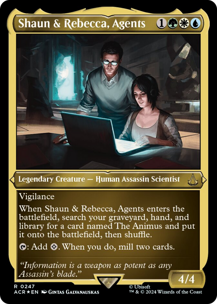 Shaun & Rebecca, Agents (Foil Etched) [Assassin's Creed] | The CG Realm
