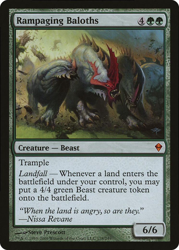 Rampaging Baloths (Zendikar) (Oversized) [Oversize Cards] | The CG Realm