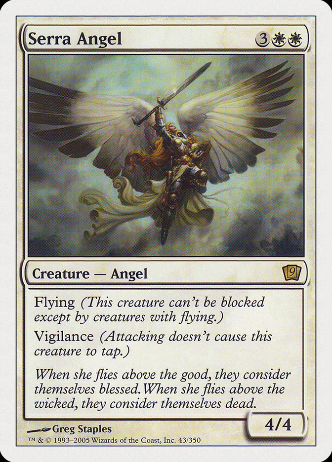 Serra Angel (9th Edition) [Oversize Cards] | The CG Realm