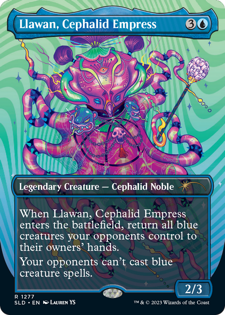 Llawan, Cephalid Empress (Borderless) [Secret Lair Drop Series] | The CG Realm