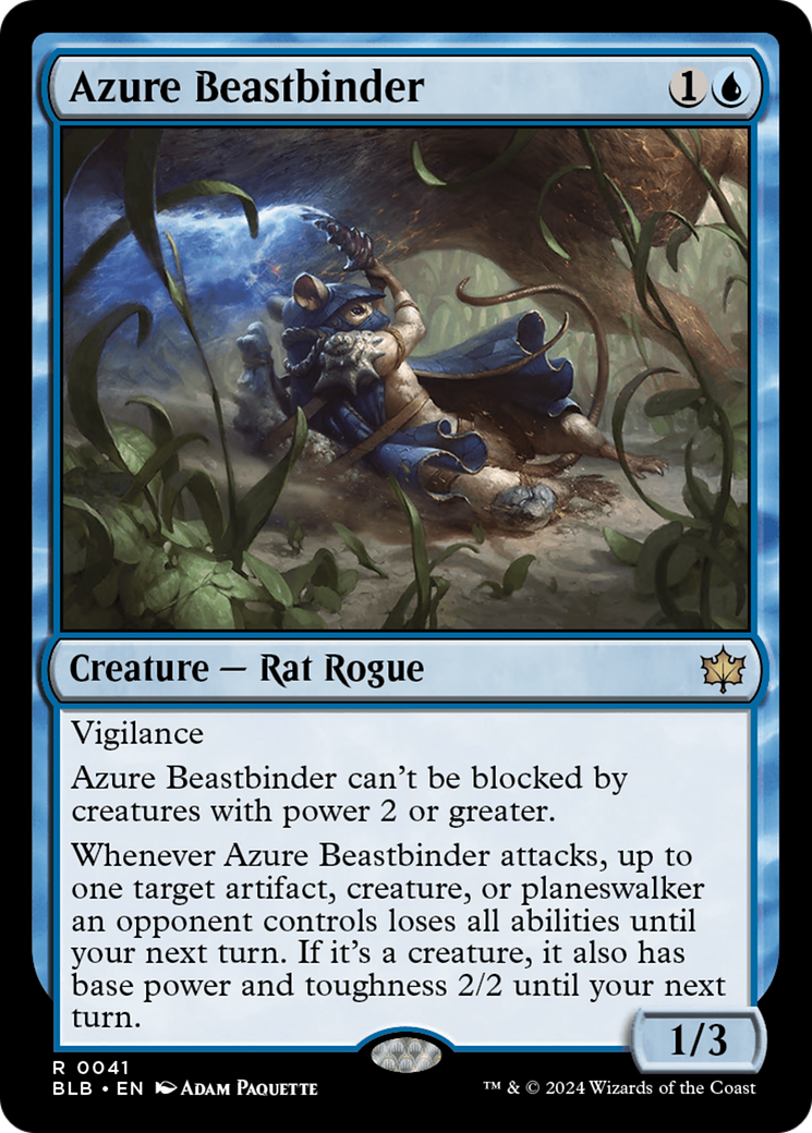 Azure Beastbinder [Bloomburrow] | The CG Realm