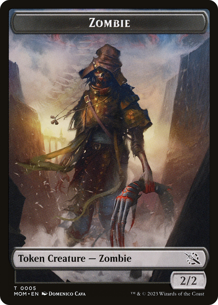 Treasure (21) // Zombie Double-Sided Token [March of the Machine Tokens] | The CG Realm