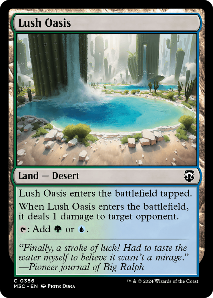 Lush Oasis (Ripple Foil) [Modern Horizons 3 Commander] | The CG Realm