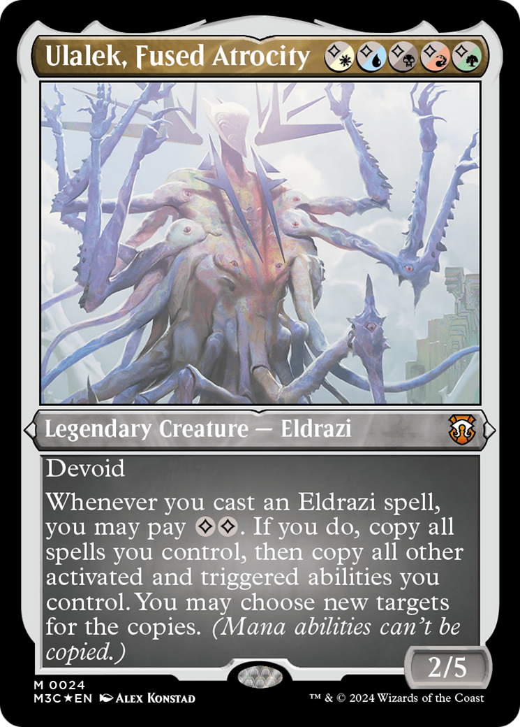 Ulalek, Fused Atrocity (Foil Etched) [Modern Horizons 3 Commander] | The CG Realm