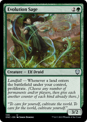 Evolution Sage [Phyrexia: All Will Be One Commander] | The CG Realm