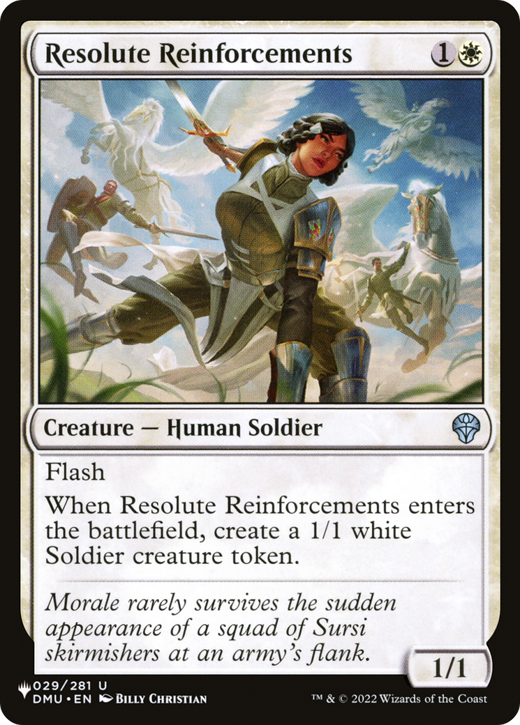 Resolute Reinforcements [The List Reprints] | The CG Realm