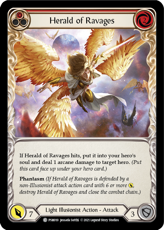 Herald of Ravages (Red) [PSM010] (Monarch Prism Blitz Deck) | The CG Realm