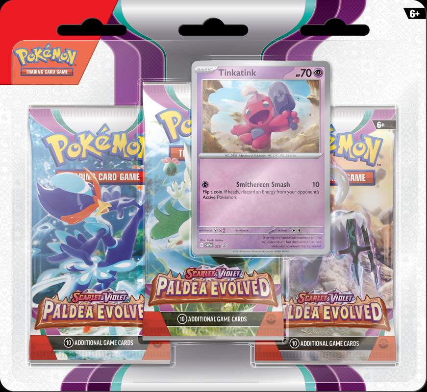 POKEMON SV2 PALDEA EVOLVED 3PK BLISTER (Release Date:  2023-06-09) | The CG Realm