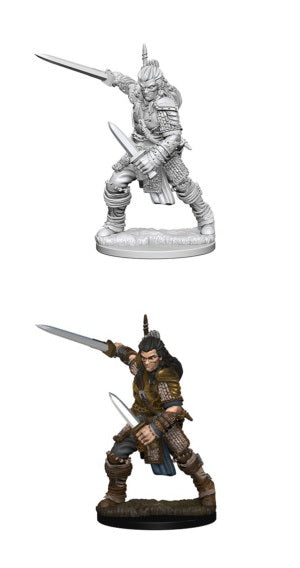 D&D Unpainted Miniature Deep Cuts Human Male Fighter | The CG Realm