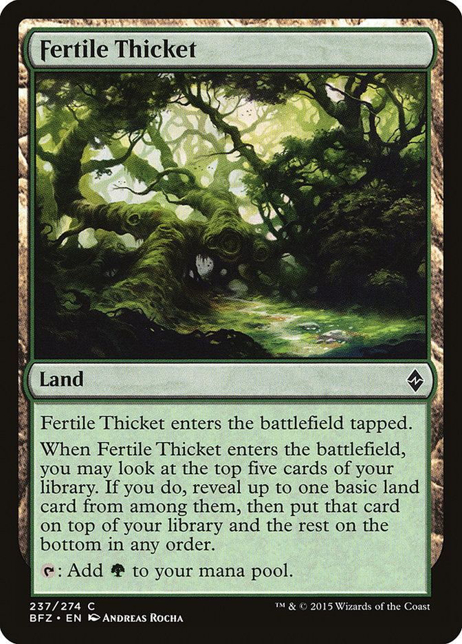 Fertile Thicket [Battle for Zendikar] | The CG Realm