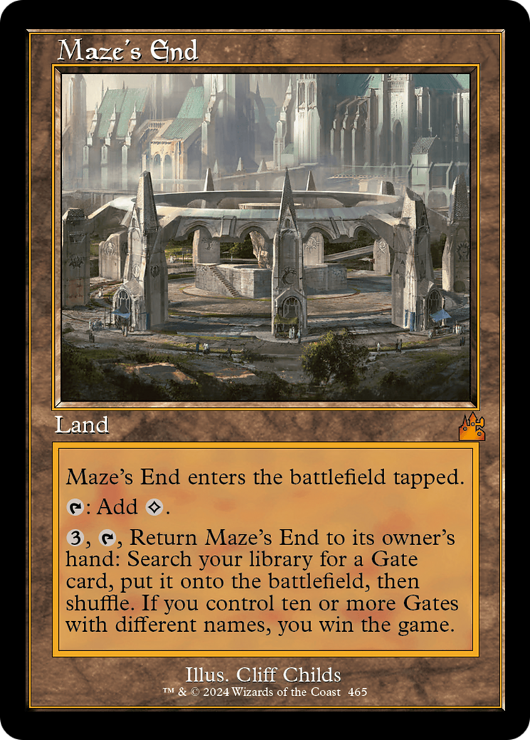 Maze's End (Retro Frame) [Ravnica Remastered] | The CG Realm