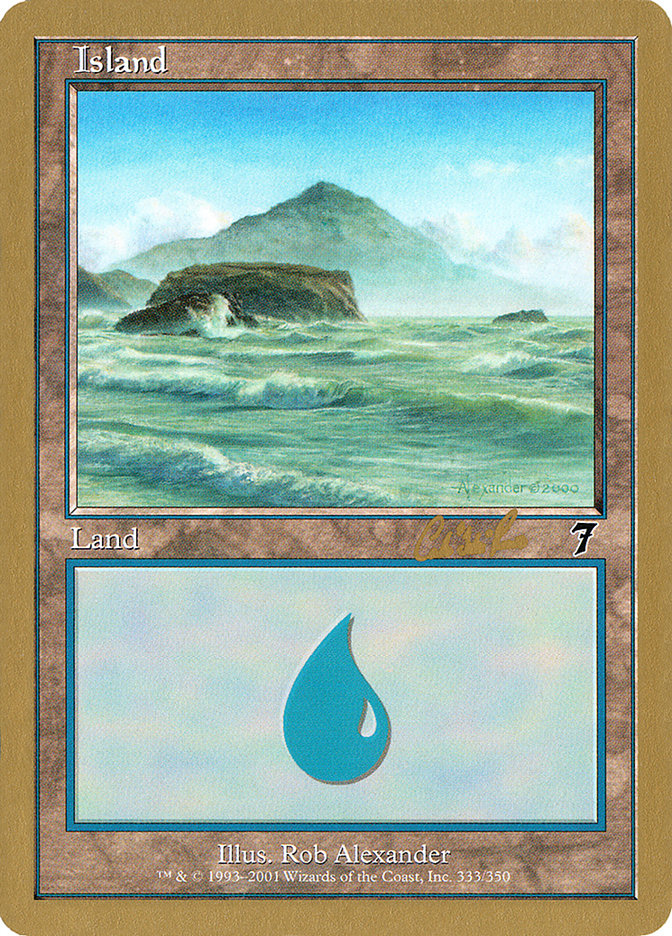 Island (cr333) (Carlos Romao) [World Championship Decks 2002] | The CG Realm