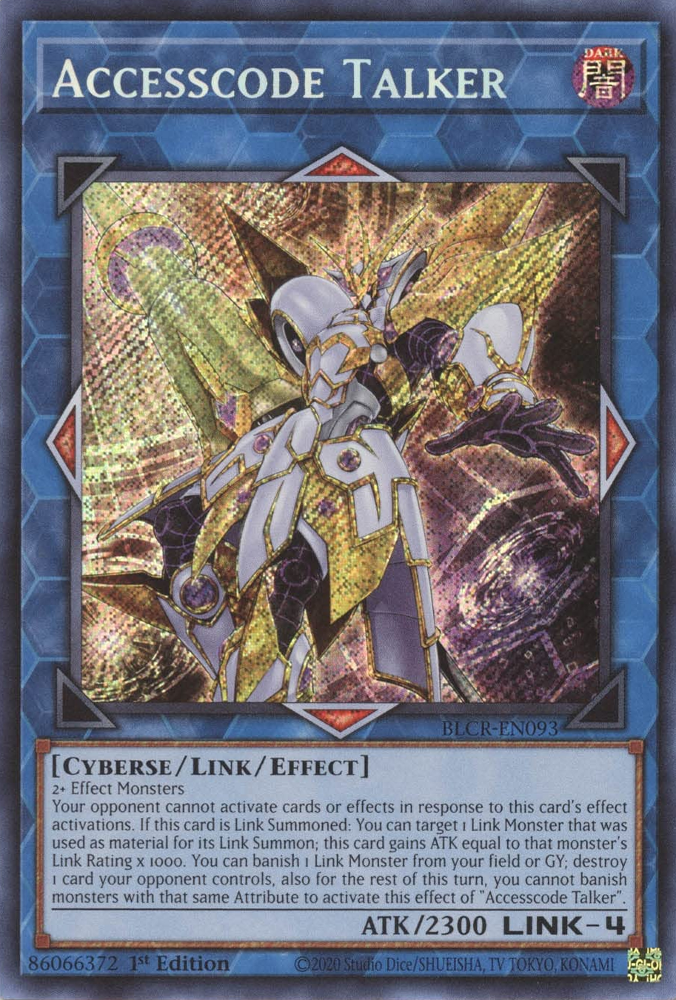 Accesscode Talker [BLCR-EN093] Secret Rare | The CG Realm