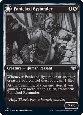 Panicked Bystander // Cackling Culprit [Innistrad: Double Feature] | The CG Realm