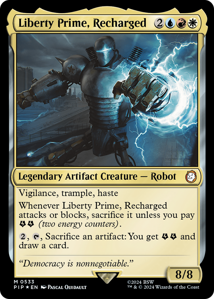 Liberty Prime, Recharged (Surge Foil) [Fallout] | The CG Realm