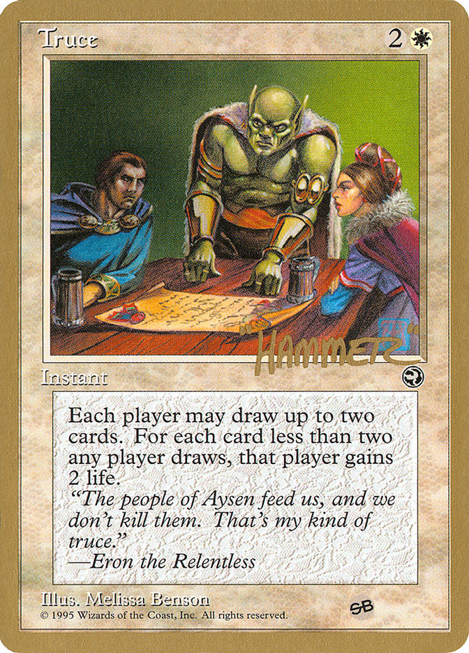 Truce (Shawn "Hammer" Regnier) (SB) [Pro Tour Collector Set] | The CG Realm