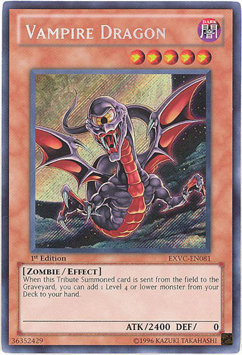 Vampire Dragon [EXVC-EN081] Secret Rare | The CG Realm