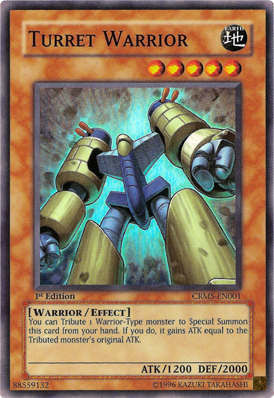 Turret Warrior [CRMS-EN001] Super Rare | The CG Realm