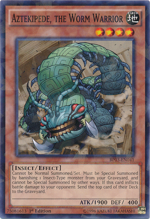 Aztekipede, the Worm Warrior [BP03-EN041] Shatterfoil Rare | The CG Realm