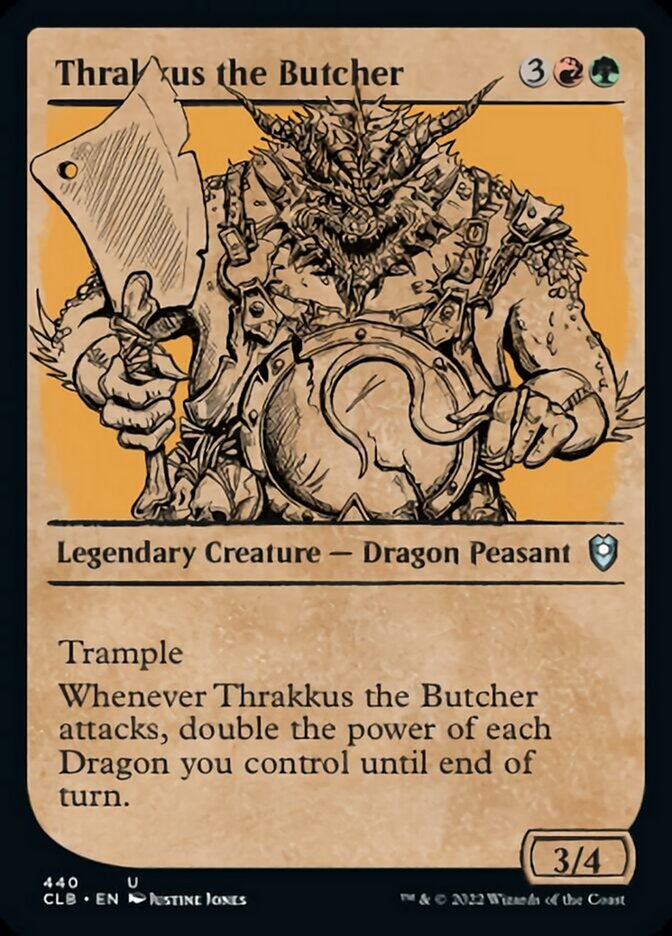 Thrakkus the Butcher (Showcase) [Commander Legends: Battle for Baldur's Gate] | The CG Realm