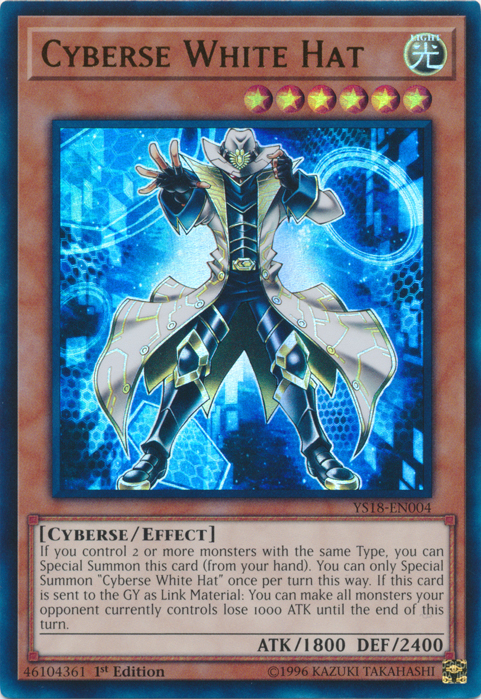 Cyberse White Hat [YS18-EN004] Ultra Rare | The CG Realm