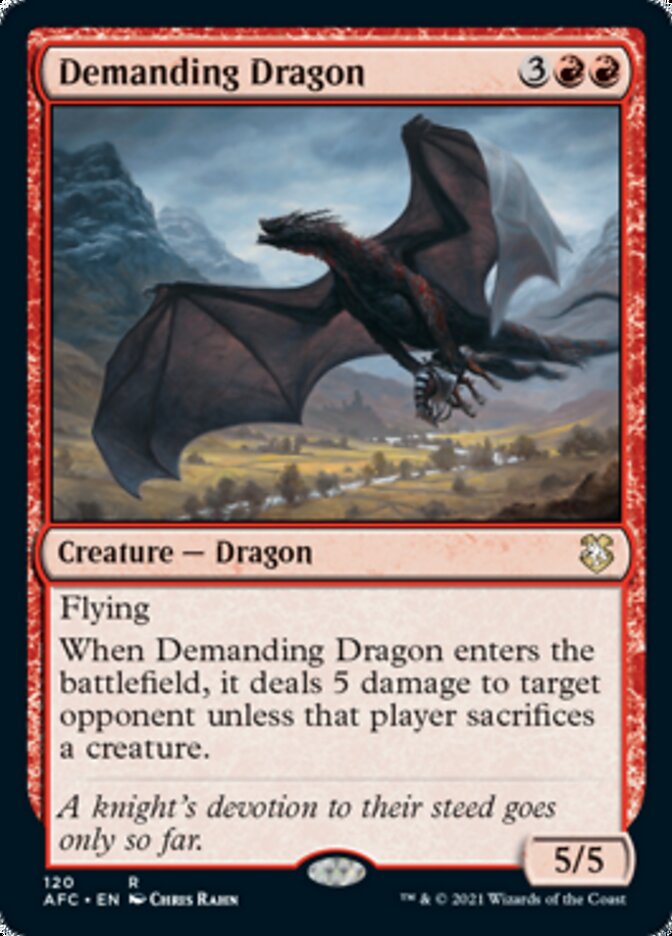 Demanding Dragon [Dungeons & Dragons: Adventures in the Forgotten Realms Commander] | The CG Realm