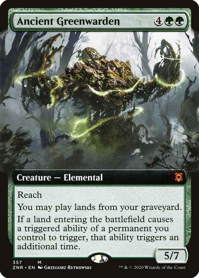 Ancient Greenwarden (Extended Art) [Zendikar Rising] | The CG Realm