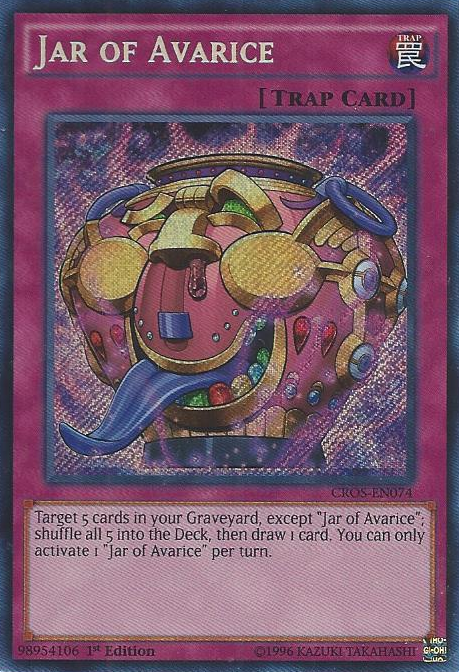 Jar of Avarice [CROS-EN074] Secret Rare | The CG Realm