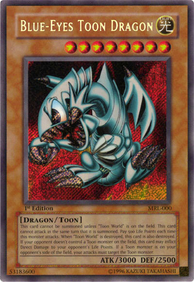 Blue-Eyes Toon Dragon [MRL-000] Secret Rare | The CG Realm