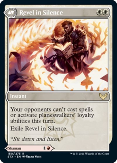 Flamescroll Celebrant // Revel in Silence [Strixhaven: School of Mages Prerelease Promos] | The CG Realm