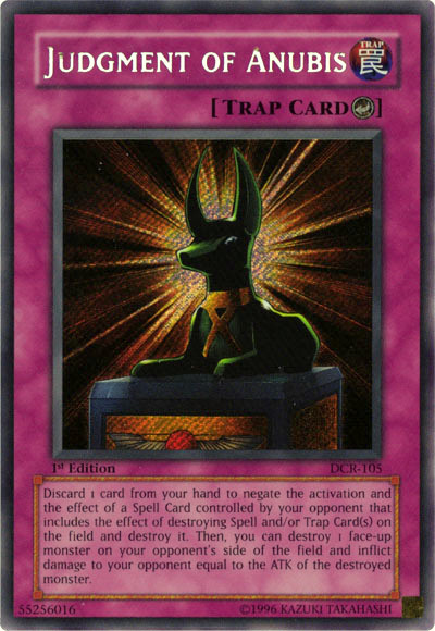 Judgment of Anubis [DCR-105] Secret Rare | The CG Realm