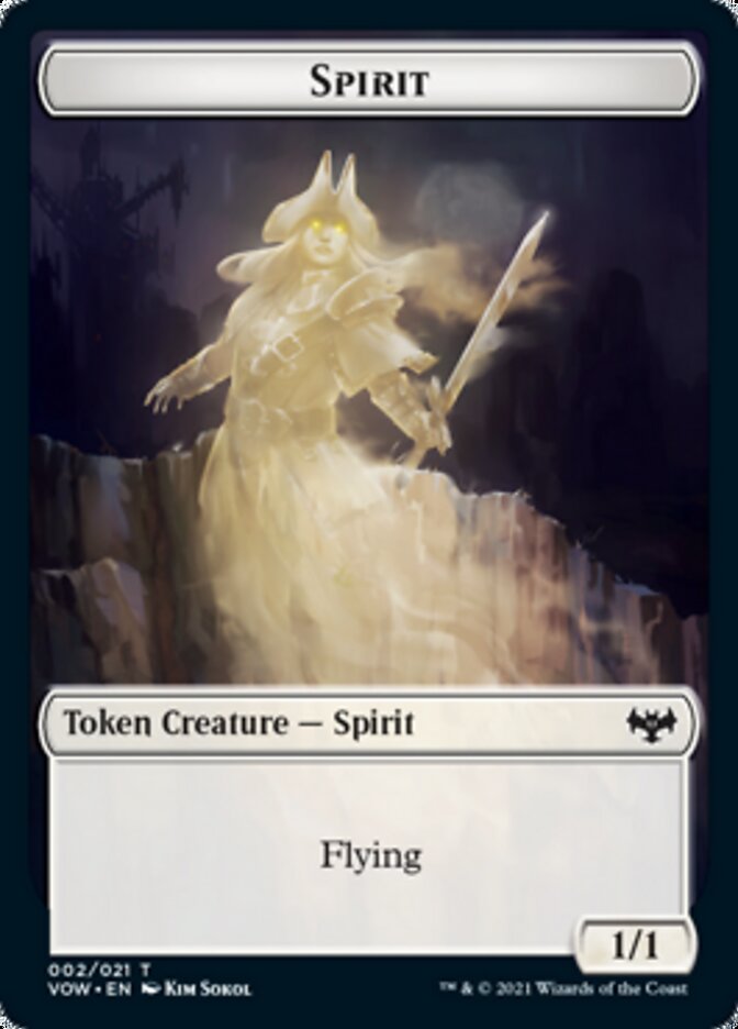 Insect // Spirit (002) Double-Sided Token [Innistrad: Crimson Vow Tokens] | The CG Realm