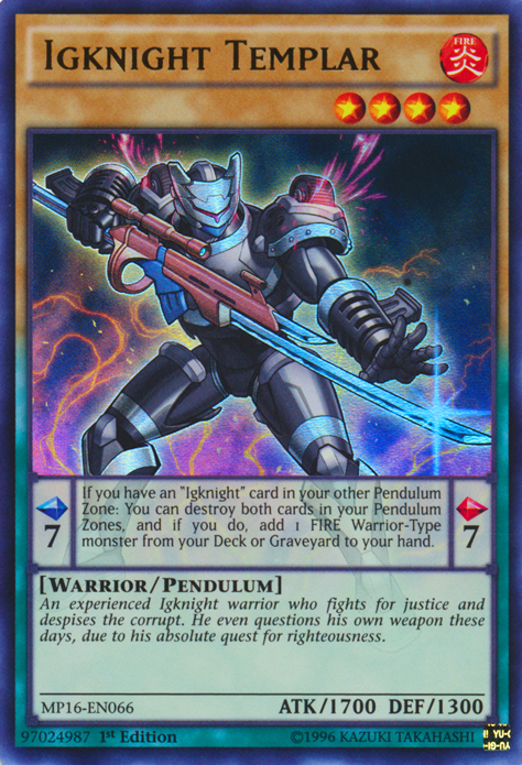 Igknight Templar [MP16-EN066] Ultra Rare | The CG Realm