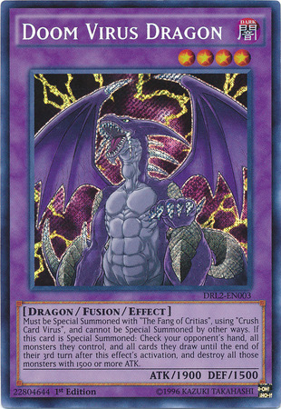 Doom Virus Dragon [DRL2-EN003] Secret Rare | The CG Realm