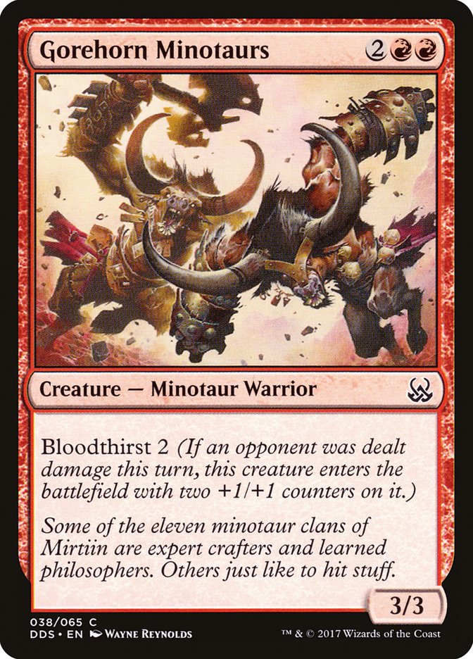 Gorehorn Minotaurs [Duel Decks: Mind vs. Might] | The CG Realm