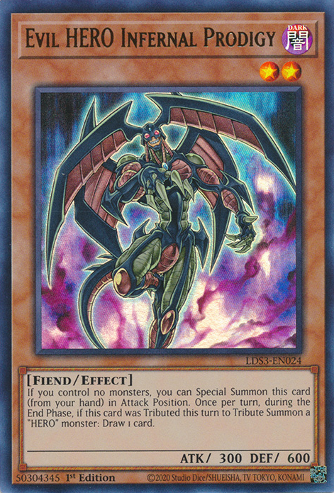 Evil HERO Infernal Prodigy [LDS3-EN024] Ultra Rare | The CG Realm