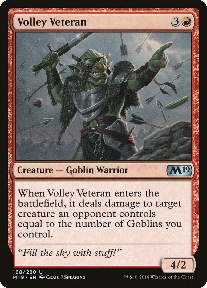 Volley Veteran [Core Set 2019] | The CG Realm