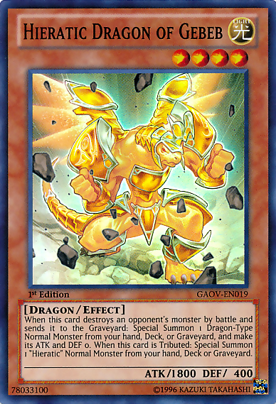 Hieratic Dragon of Gebeb [GAOV-EN019] Super Rare | The CG Realm