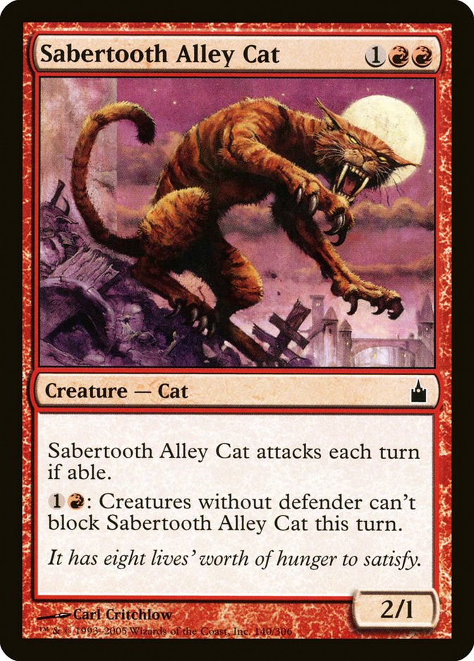 Sabertooth Alley Cat [Ravnica: City of Guilds] | The CG Realm