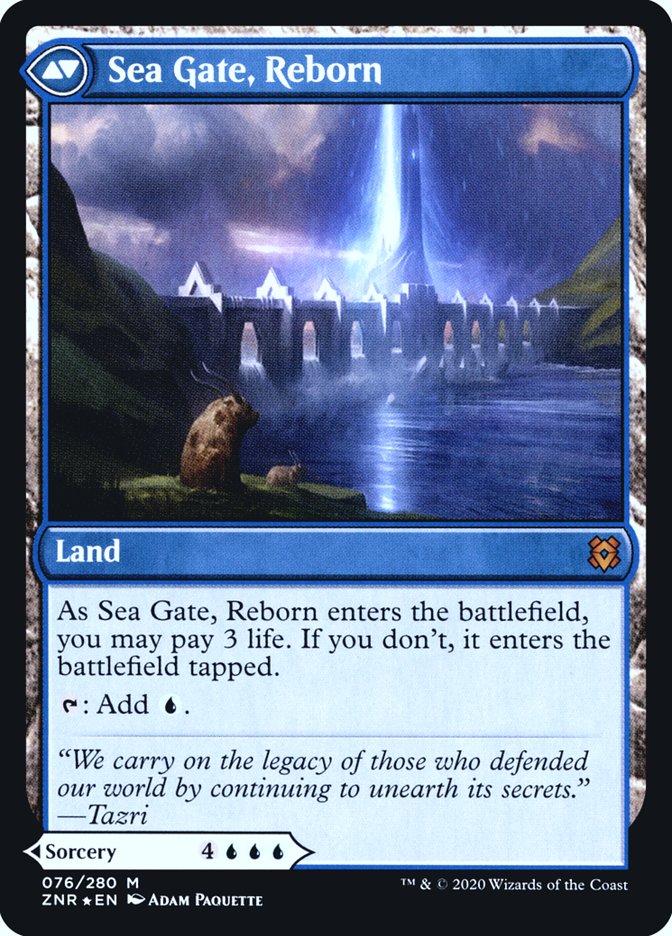 Sea Gate Restoration // Sea Gate, Reborn [Zendikar Rising Prerelease Promos] | The CG Realm