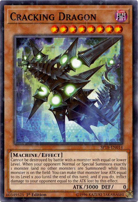 Cracking Dragon [SP18-EN014] Starfoil Rare | The CG Realm