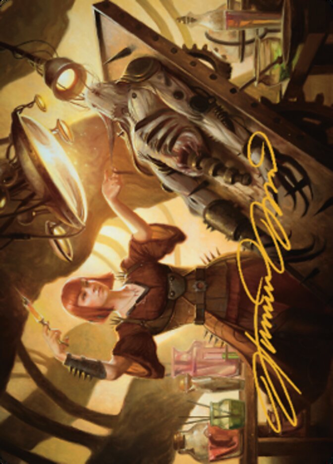 Ashnod, Flesh Mechanist Art Card (Gold-Stamped Signature) [The Brothers' War Art Series] | The CG Realm