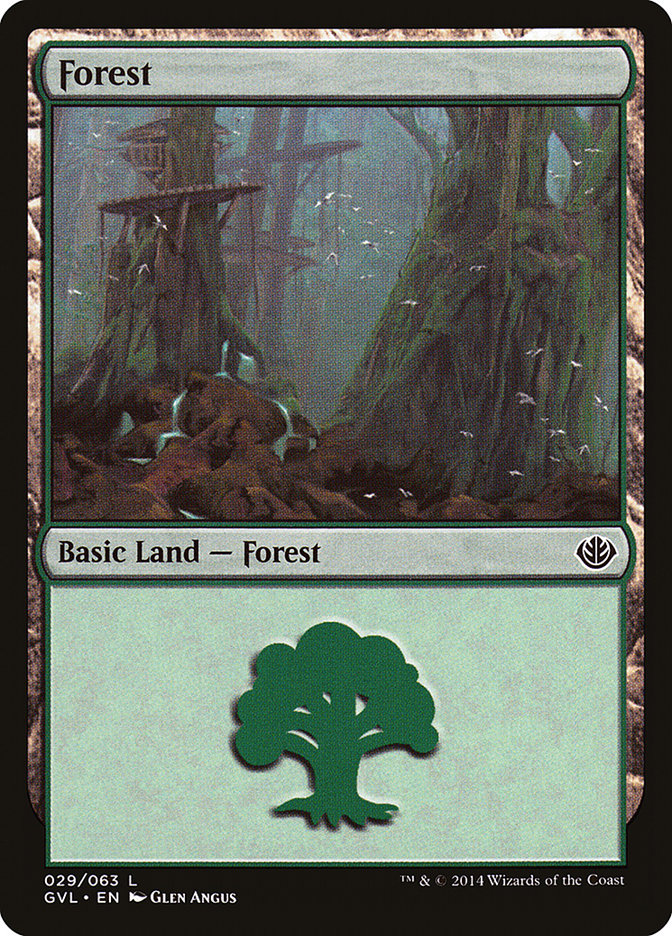 Forest (29) (Garruk vs. Liliana) [Duel Decks Anthology] | The CG Realm