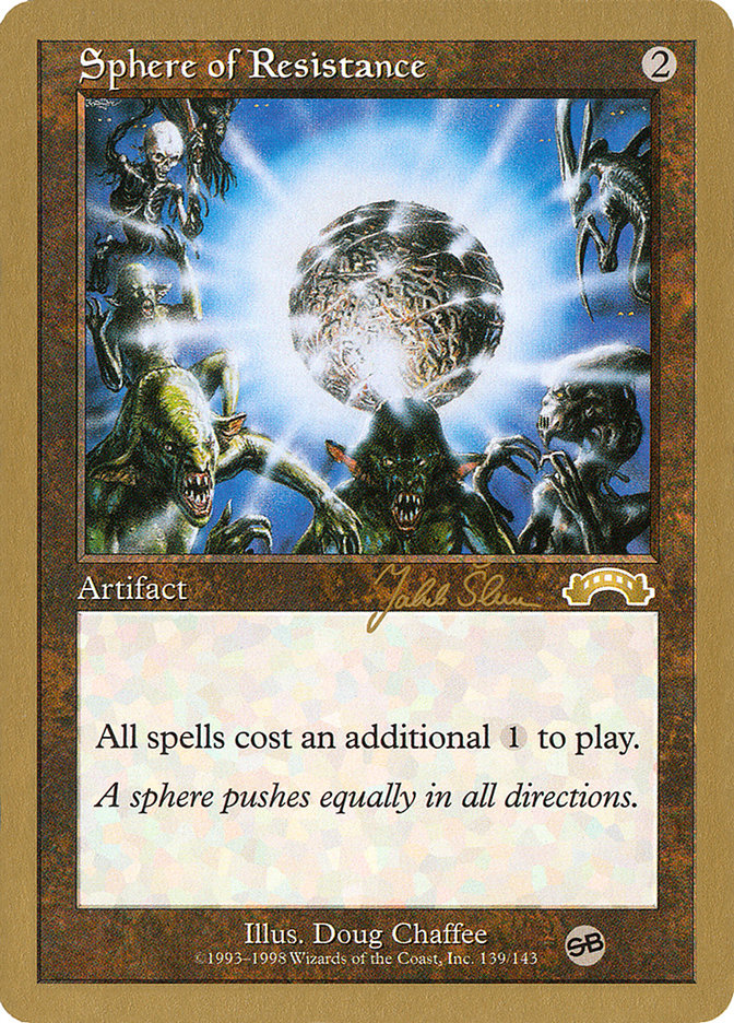 Sphere of Resistance (Jakub Slemr) (SB) [World Championship Decks 1999] | The CG Realm