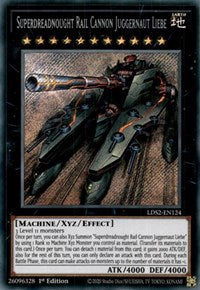 Superdreadnought Rail Cannon Juggernaut Liebe [LDS2-EN124] Secret Rare | The CG Realm